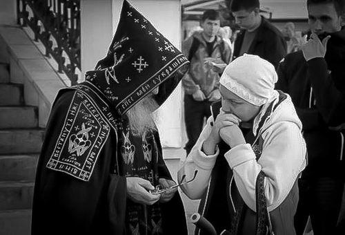 matronas del templo de Moscú en taganke 