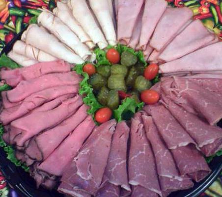 Meat Slicing - decoración de mesa