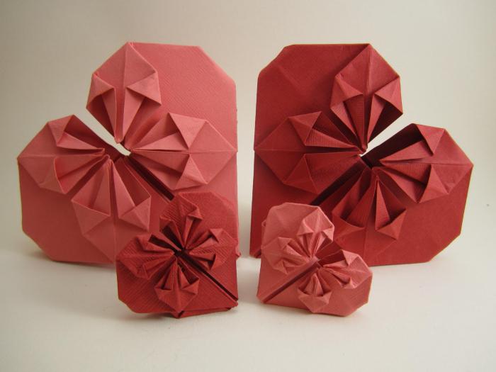 cómo hacer un origami de san valentín