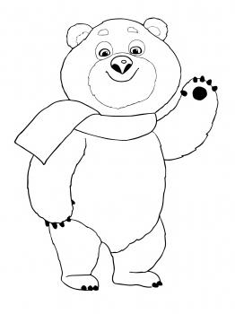 cómo dibujar un oso olímpico con un lápiz