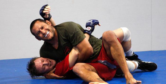 MMA: luchador de entrenamiento en casa