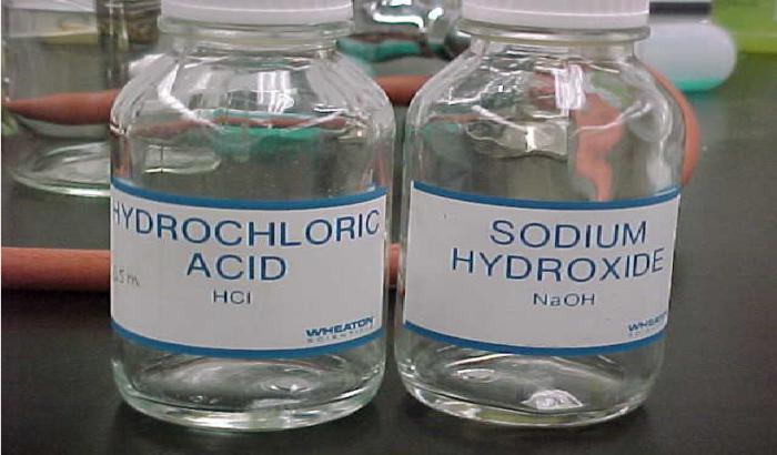aplicación de hidrocloruro de sodio 